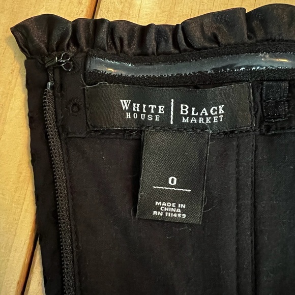 WHBM Black Eyelet Bustier Top - Picture 8 of 12